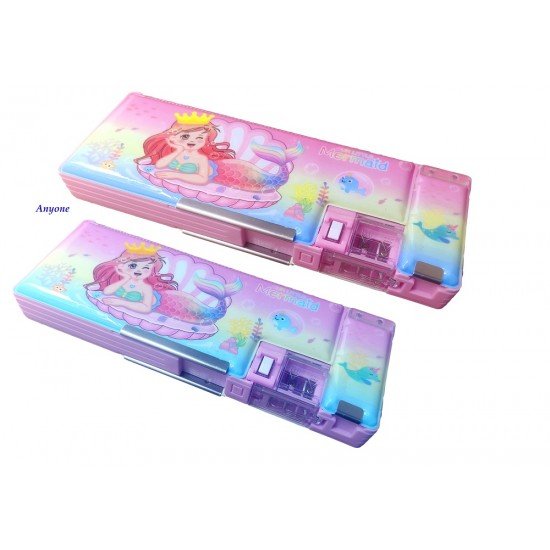 TECHNOCHITRA Dual Sided Glossy Fish Magnetic Pencil Box