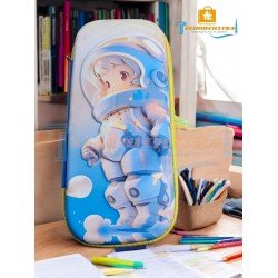 TECHNOCHITRA Premium 3D Space Stationery Pouch | EVA Pencil Case with Zipper | Space-Themed Pencil Box for School Kids TECHNOCHITRA Premium 3D Space Stationery Pouch | EVA Pencil Case with Zipper | Space-Themed Pencil Box for School Kids