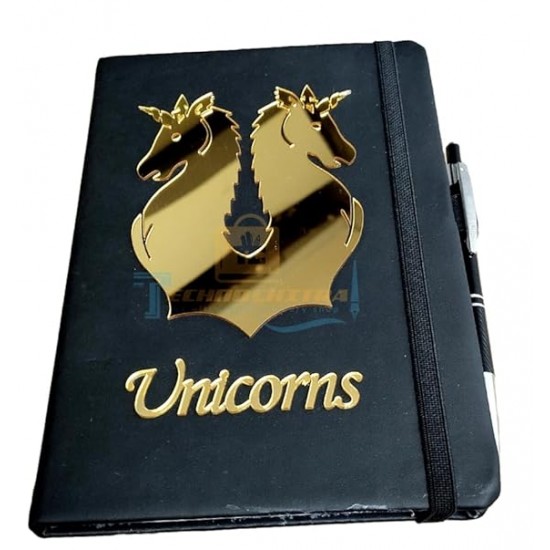 TECHNOCHITRA® Shimmering Unicorn Tales | Premium Notebook and Pen Set