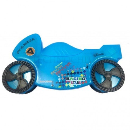 TECHNOCHITRA Sports Bike Shape Pencil Box with movable wheels for Kids TECHNOCHITRA Sports Bike Shape Pencil Box with movable wheels for Kids