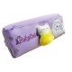 TECHNOCHITRA Kawaii Kitten Stationery Organizer for Girls - Soft Plush Accent, Double Zipper