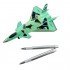 TECHNOCHITRA Fighter Jet Shape Ball Pen – 2-in-1 Writing & Play Pen
