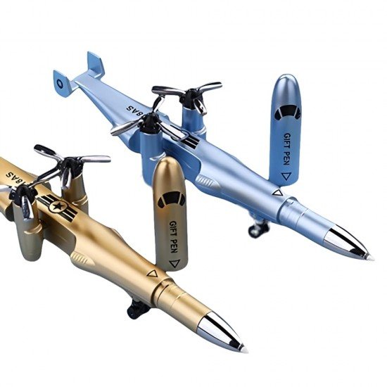 TECHNOCHITRA Fighter Aiplanes Shape Pen Set For Kids (Set Of 2)