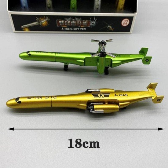 TECHNOCHITRA Fighter Aiplanes Shape Pen Set For Kids (Set Of 2)