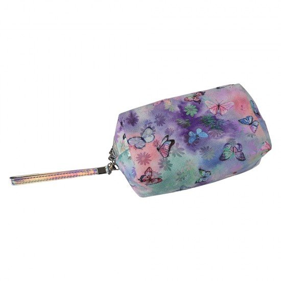TECHNOCHITRA Fluttering Beauties Butterfly Designer Zipper Multipurpose Pouch with Handle for Girls