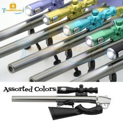 TECHNOCHITRA® Gun Shape Pen with Light for Kids, Stationery Pen Gift Set for boys