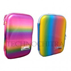 TECHNOCHITRA Premium Jumbo Size Multicolored Pouches for Girls, Premium Quality Multipurpose pouches for Girls, (Pack of 1)