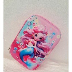 TECHNOCHITRA® Water World Princess Printed Designer Multipurpose Stationery Pouch for Girls