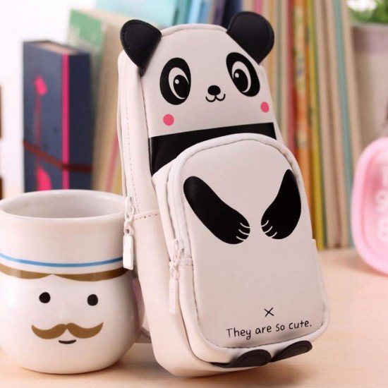 TECHNOCHITRA 3D White Color Panda Pencil pouch