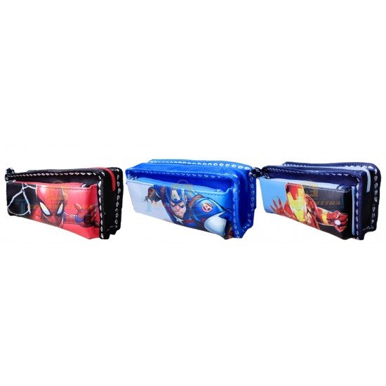 TECHNOCHITRA  Super Heros Printed Pencil Case Pouch with Password Lock for Boys