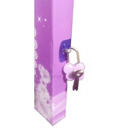 TECHNOCHITRA 3D Butter fly Printed Lock Diary for Girls