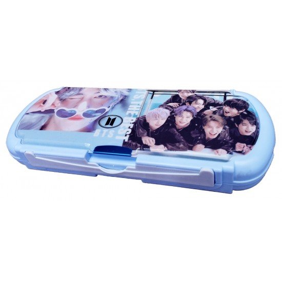 TECHNOCHITRA Super Rockstars Printed Dual Sided Pencil Box with White Board