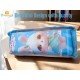 TECHNOCHITRA Cute Pencil Case with Lock, Blue Rabbit Design, Zipper Pouch for School Girls