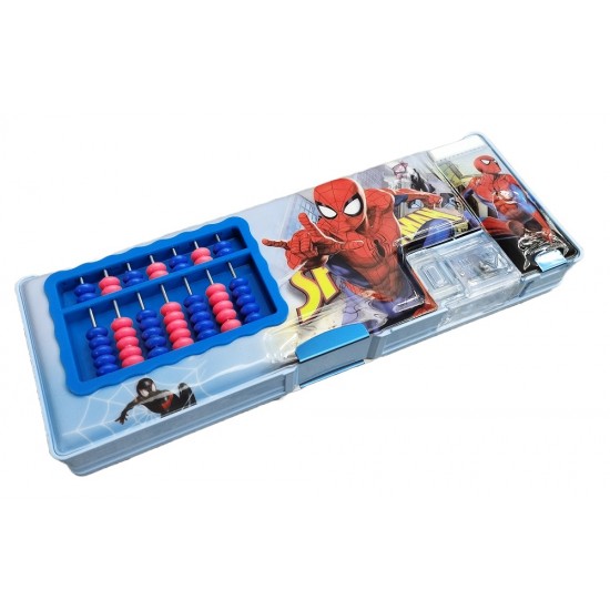 TECHNOCHITRA Spider  Designer Compass box with Integrated Abacus Art Plastic Pencil Box