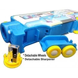 TECHNOCHITRA Train Shape with Wheels Pencil Box TECHNOCHITRA Train Shape with Wheels Pencil Box
