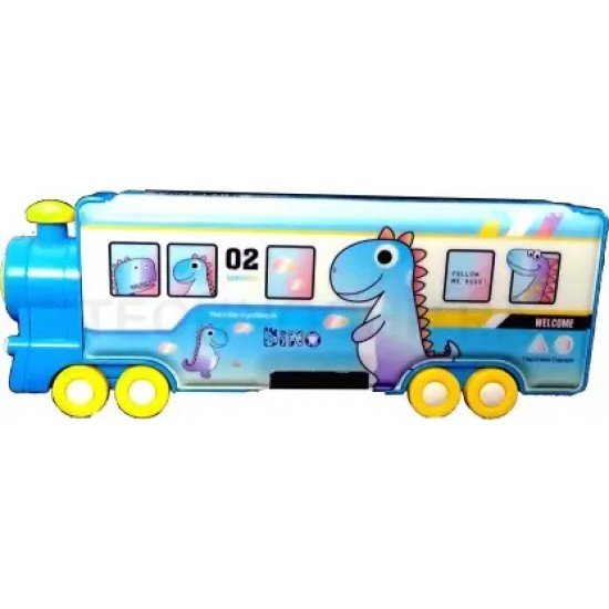 TECHNOCHITRA Train Shape with Wheels Pencil Box