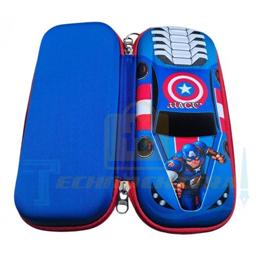 TECHNOCHITRA Super Hero Action 3D Stationery Pouches for Boys