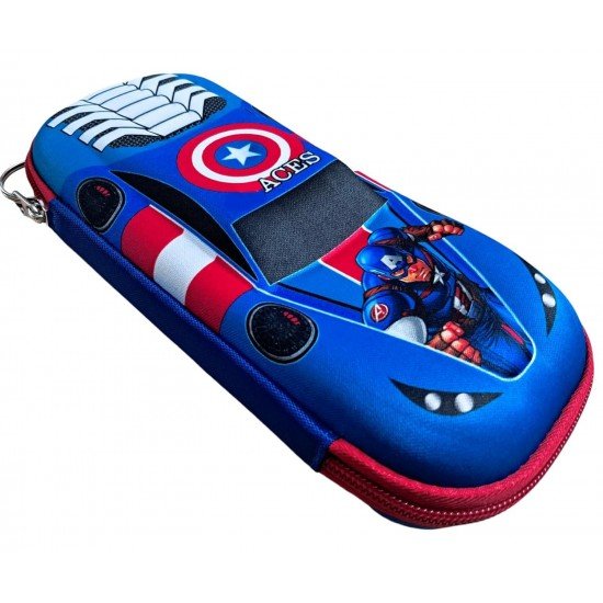 TECHNOCHITRA Super Hero Action 3D Stationery Pouches for Boys