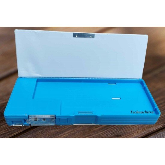 TECHNOCHITRA Funny Cartoon Printed Dual Space with Integrated Sharpener  Pencil Box