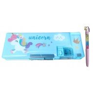 TECHNOCHITRA Unicorn Glossy Printed Dual Space Pencil Box