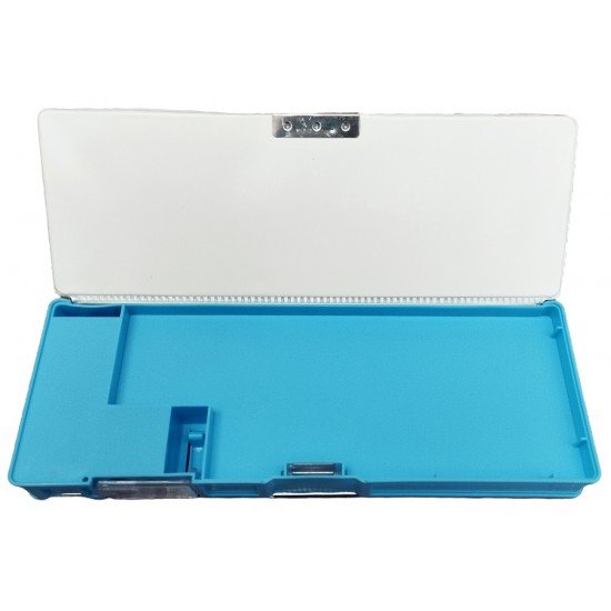 TECHNOCHITRA Cute Smiley Emoji Compass Box | Dual Sided Space, Magnetic Closure, Integrated Sharpener | Perfect for Kids