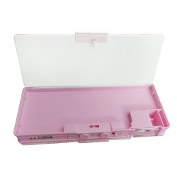 TECHNOCHITRA Unicorn Designer Compass Box with Abacus Art Plastic Pencil Box