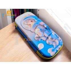 TECHNOCHITRA Premium 3D Space Stationery Pouch | EVA Pencil Case with Zipper | Space-Themed Pencil Box for School Kids