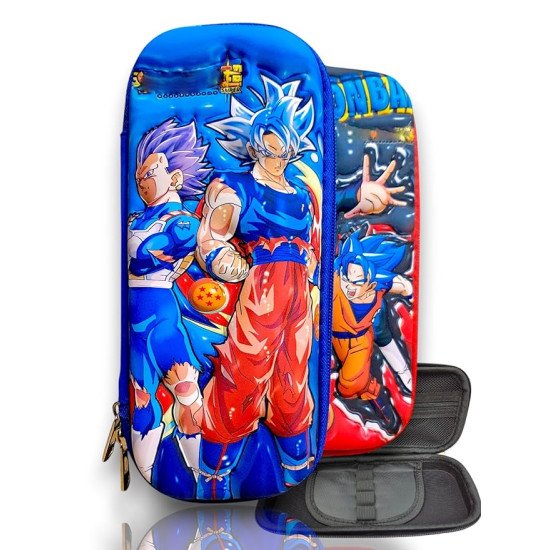 TECHNOCHITRA Galaxy Warriors 3D Pencil Pouch for Boys | Large Capacity EVA School Zipper Case with Mesh Pocket & Holders