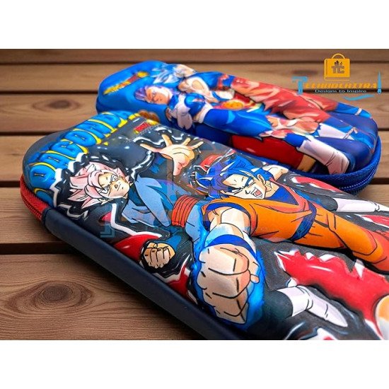 TECHNOCHITRA Galaxy Warriors 3D Pencil Pouch for Boys | Large Capacity EVA School Zipper Case with Mesh Pocket & Holders