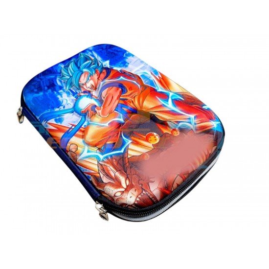 TECHNOCHITRA Solar Warriors Jumbo Pencil Pouch for Boys - 3D Superhero Design Stationery Organizer