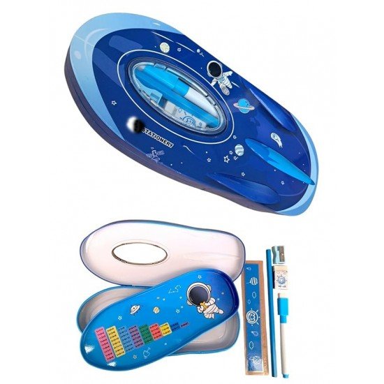 TECHNOCHITRA Rocket Shape Space Pencil Box for Kids TECHNOCHITRA Rocket Shape Space Pencil Box for Kids