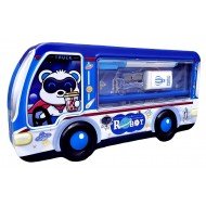 TECHNOCHITRA Adorable Kitten Printed Bus Shape Metal Compass Box with statationery Perfect for Girls TECHNOCHITRA Adorable Kitten Printed Bus Shape Metal Compass Box with statationery Perfect for Girls