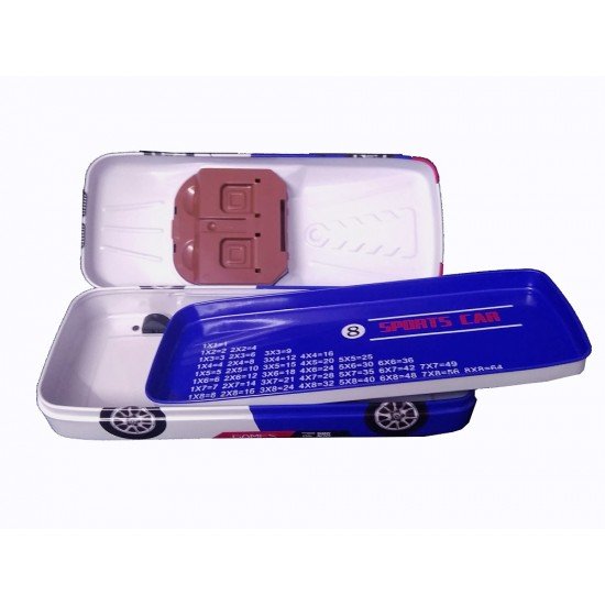 TECHNOCHITRA Vintage Sports Car with wheels Pencil Box