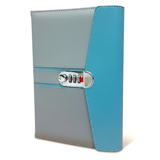 TECHNOCHITRA A5 Lock Diary with Password – PU Leather Number Lock Journal, Vintage Personal Notebook Planner, 240 Pages Gift Diary for Girls, Boys, Women & Men