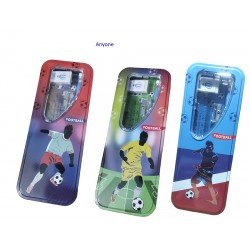 TECHNOCHITRA Stationery Sports Soccer Art Metal Pencil Box TECHNOCHITRA Stationery Sports Soccer Art Metal Pencil Box