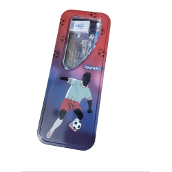 TECHNOCHITRA Stationery Sports Soccer Art Metal Pencil Box