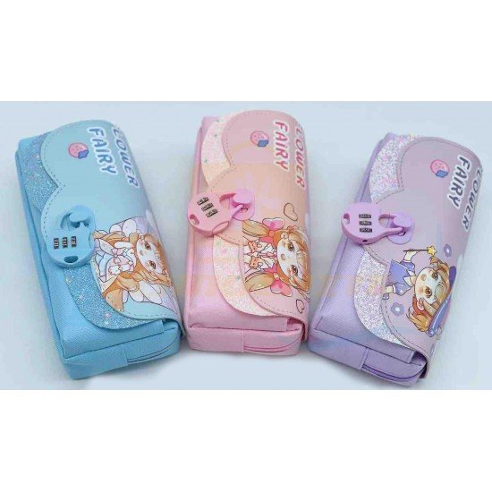 TECHNOCHITRA Stylish Doll Printed Secret Password Pencil Pouch for Girls
