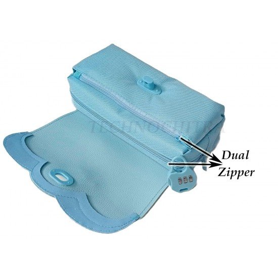 TECHNOCHITRA Stylish Doll Printed Secret Password Pencil Pouch for Girls