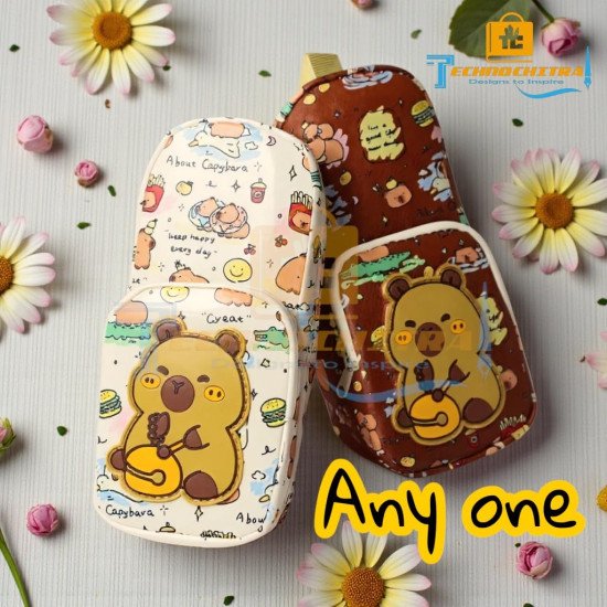 TECHNOCHITRA Capybara Cute Printed Pencil Pouch for Kids & Teens | Large Multipurpose Organizer for School, Makeup & Travel | Spacious Dual Zipper Case for Girls & Boys TECHNOCHITRA Capybara Cute Printed Pencil Pouch for Kids & Teens | Large Multipurpose Organizer for School, Makeup & Travel | Spacious Dual Zipper Case for Girls & Boys