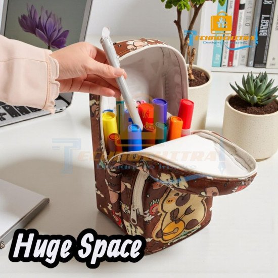 TECHNOCHITRA Capybara Cute Printed Pencil Pouch for Kids & Teens | Large Multipurpose Organizer for School, Makeup & Travel | Spacious Dual Zipper Case for Girls & Boys TECHNOCHITRA Capybara Cute Printed Pencil Pouch for Kids & Teens | Large Multipurpose Organizer for School, Makeup & Travel | Spacious Dual Zipper Case for Girls & Boys