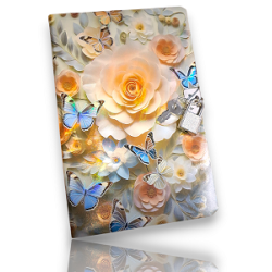 TECHNOCHITRA Butterfly Flowers Diary with Lock & Key – 180 Ruled Pages | Gift Set for Girls | Secret Writing Journal Notebook TECHNOCHITRA Butterfly Flowers Diary with Lock & Key – 180 Ruled Pages | Gift Set for Girls | Secret Writing Journal Notebook