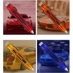 TECHNOCHITRA Racing Car shape Unique Design Return Gift Ball Pen for Kids & Office, SET of 2 (Multi colour)