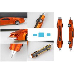 TECHNOCHITRA Racing Car shape Unique Design Return Gift Ball Pen for Kids & Office, SET of 2 (Multi colour)