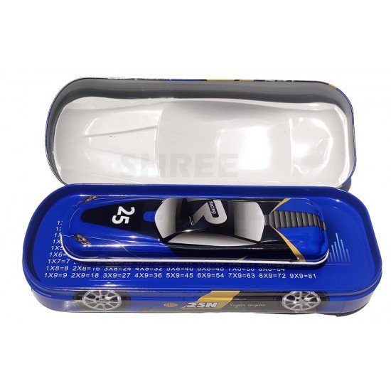 TECHNOCHITRA Dual Space Sport Car Shape with Mini Pencil Boxes TECHNOCHITRA Dual Space Sport Car Shape with Mini Pencil Boxes