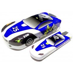 TECHNOCHITRA Dual Space Sport Car Shape with Mini Box Art Metal Pencil Boxes