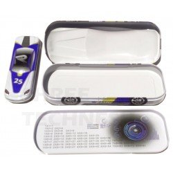 TECHNOCHITRA Dual Space Sport Car Shape with Mini Box Art Metal Pencil Boxes