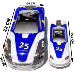 TECHNOCHITRA Dual Space Sport Car Shape with Mini Box Art Metal Pencil Boxes