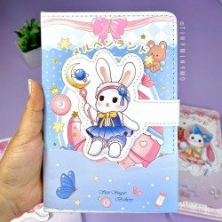 TECHNOCHITRA  Cute Bunny Printed Fluffy Diary with Magnetic lock