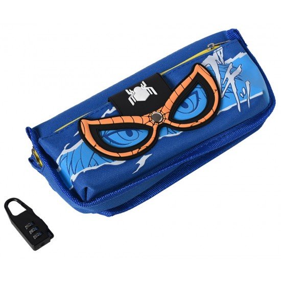 TECHNOCHITRA Mystic Guardian 3D Night Eyes Dual Zipper Pencil Pouch with Password Lock for Boys TECHNOCHITRA Mystic Guardian 3D Night Eyes Dual Zipper Pencil Pouch with Password Lock for Boys