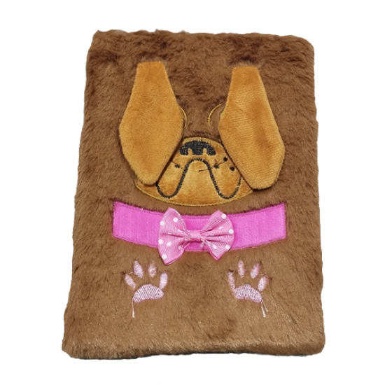 TECHNOCHITRA Cutie Pug Style Fur Notebook